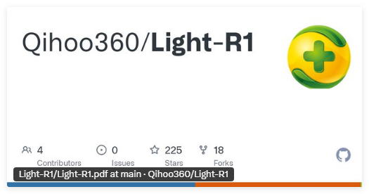 360智脑团队成功复现Deepseek强化学习效果，发布开源模型Light-R1-14B-DS