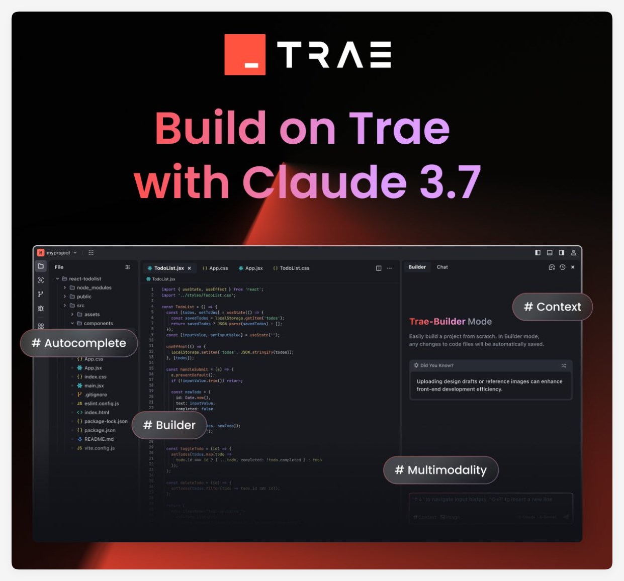 Claude3.7正式登陆Trae平台，用户可升级体验更智能AI