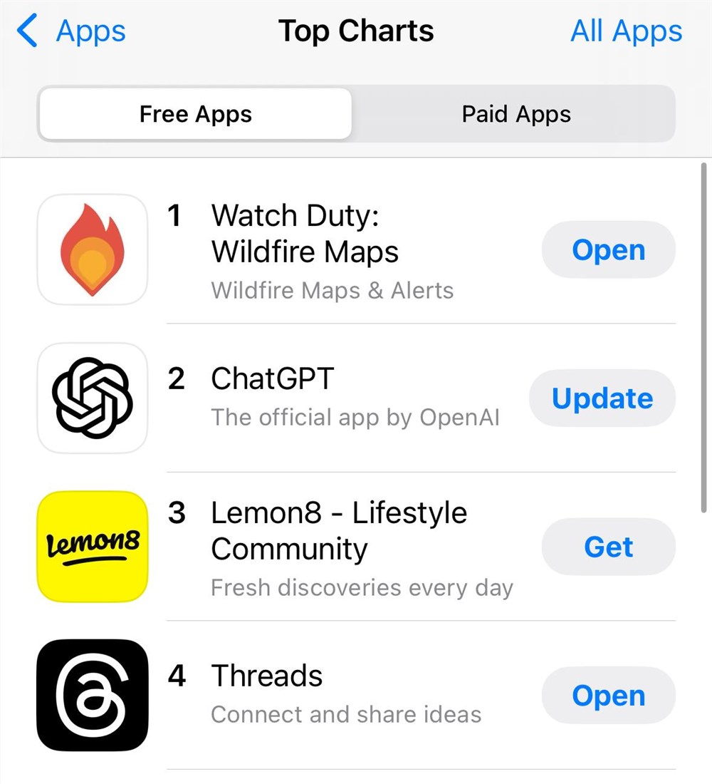 加州大火迫使“WatchDuty”应用成为下载热门，超越ChatGPT登顶