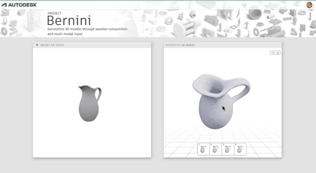 Autodesk内测AI大模型Be​​rnini生成式CAD要来了