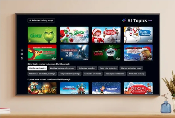 亚马逊PrimeVideo推出全新AI主题推荐功能，提升观看体验