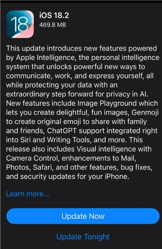 iOS18.2RC2揭秘：音量控制、邮件分类和AI时代的Siri！