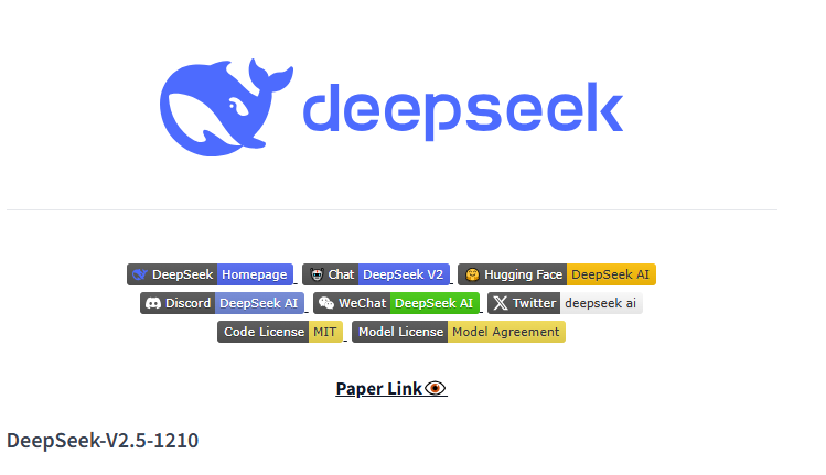 ​DeepSeekAI发布新版DeepSeek-V2.5-1210：数学、编程与写作能力大幅提升