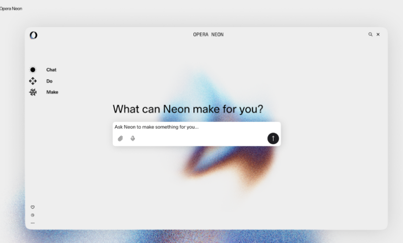 Opera推出AI代理浏览器Neon：承诺替用户购物编码，但需付费订阅